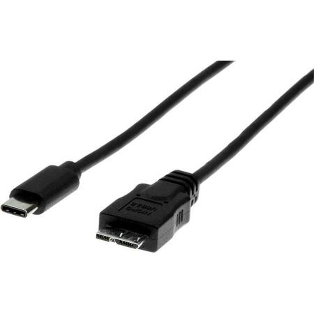 EVOLVE 3 ft. USB 3.0 USB C to Micro B Cable - Black EV328106